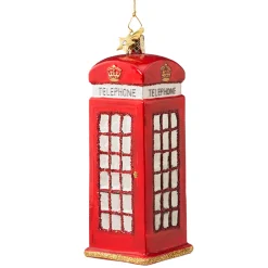 Poesie in Glas Glass Tree Decorations|English Phone Box