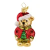 Poesie in Glas Glass Tree Decorations|Festive Bear