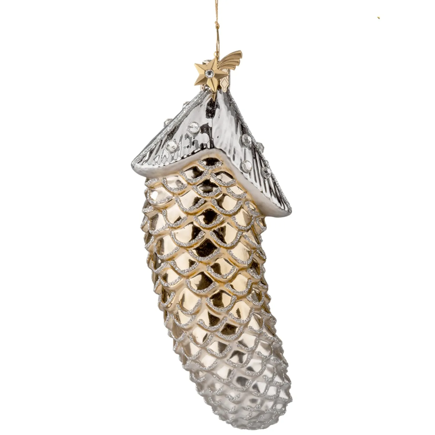 Poesie in Glas Glass Tree Decorations|Fir Cone