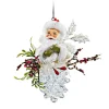 * Acrylic Tree Decorations|Fir Cone With Santa