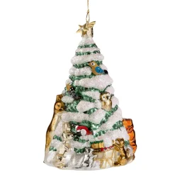 Poesie in Glas Glass Tree Decorations|Fir Tree With Animals