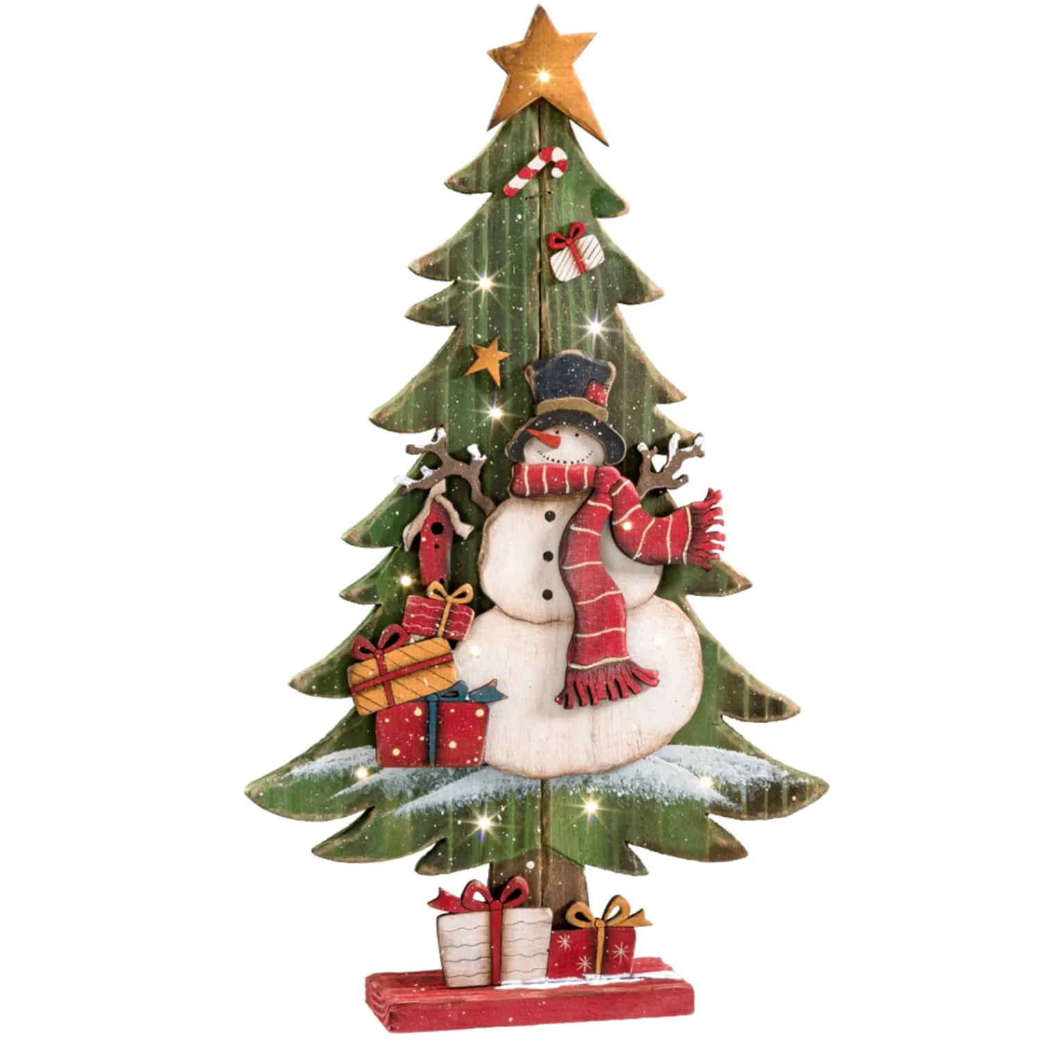 * Decorative Figurines|Fir Tree With Snowman