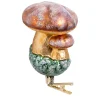 Poesie in Glas Glass Tree Decorations|Forest Mushroom With Clip