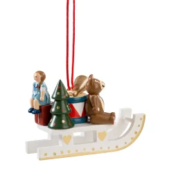 * Wood Tree Decorations|Gift Sleigh