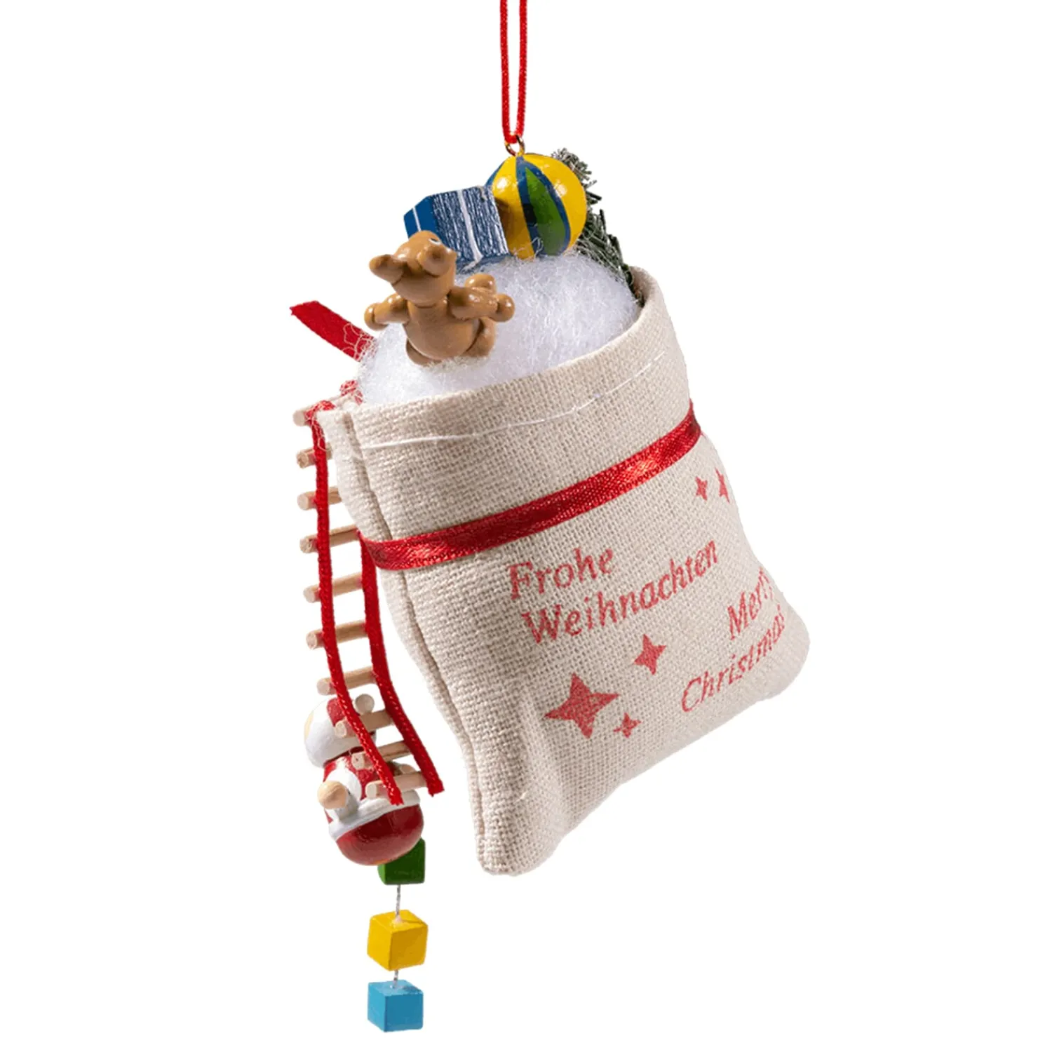 * Wood Tree Decorations|Gifts Sack