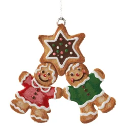 * Pewter Tree Decorations|Gingerbread Men With Star