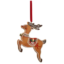 * Wood Tree Decorations|Gingerbread Reindeer