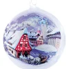 * Rothenburg Souvenirs|Glass Bauble "Alte Schmiede", Wintertime In Rothenburg, 10Cm