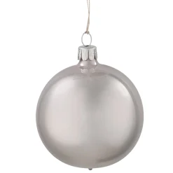 * Tree Baubles And Set Offers|Glass Bauble Grey, Lacquered, 7 Cm