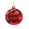 * Tree Baubles And Set Offers|Glass Bauble "Merry Christmas", 8 Cm