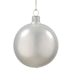 * Tree Baubles And Set Offers|Glass Bauble White, 7 Cm