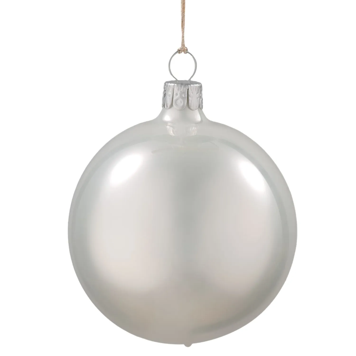 * Tree Baubles And Set Offers|Glass Bauble White, 7 Cm
