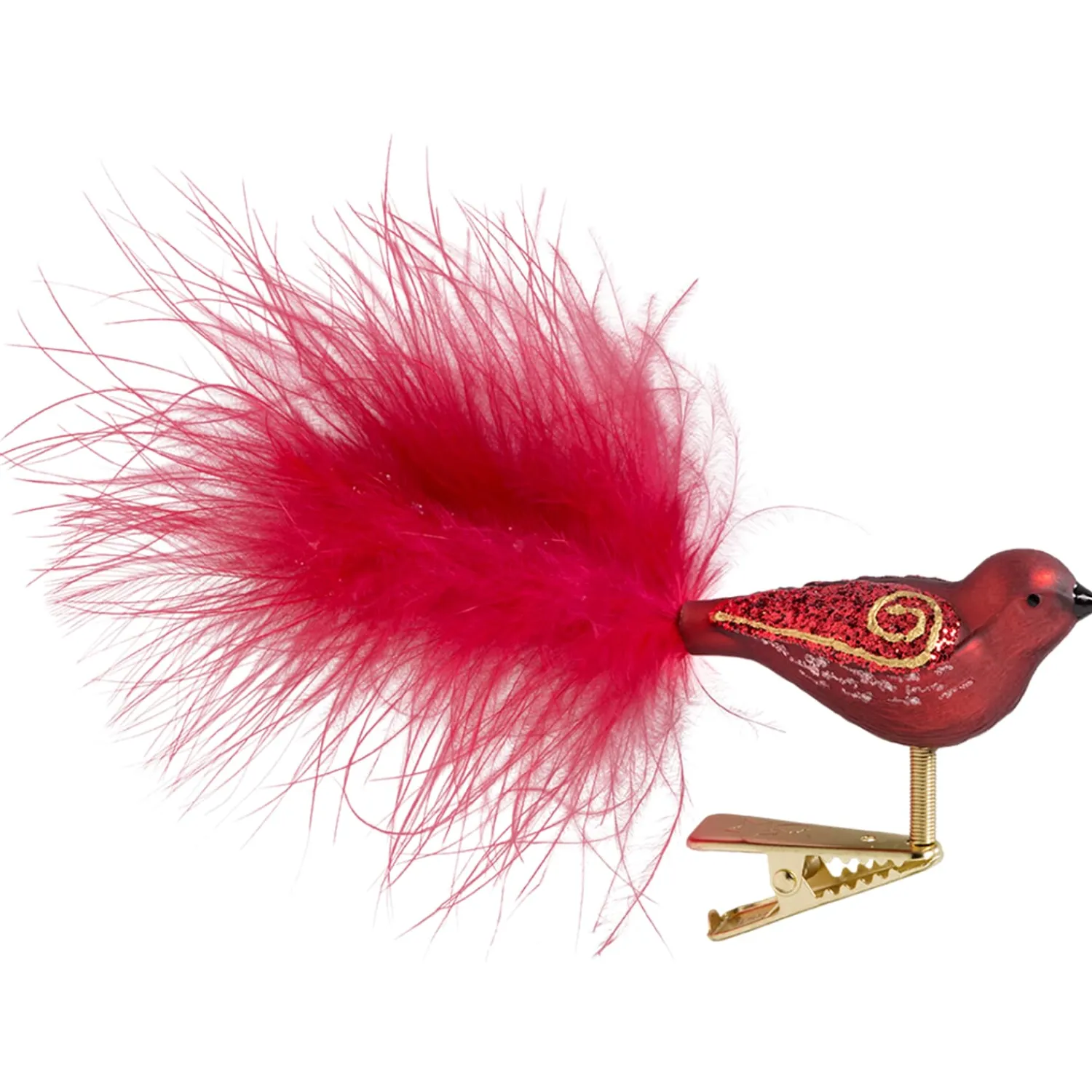 Poesie in Glas Glass Tree Decorations|Glass Bird, Bordeaux