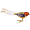 Poesie in Glas Glass Tree Decorations|Glass Bird Gold-Red-Purple