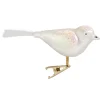 Poesie in Glas Glass Tree Decorations|Glass Bird, White