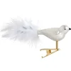 Poesie in Glas Glass Tree Decorations|Glass Bird White-Silver
