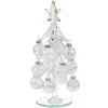 * Decorative Figurines|Glass Tree With White Baubles, 20Cm