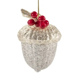 * Resin Tree Decorations|Glittering Acorn