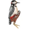 Poesie in Glas Glass Tree Decorations|Great Spotted Woodpecker On Clip