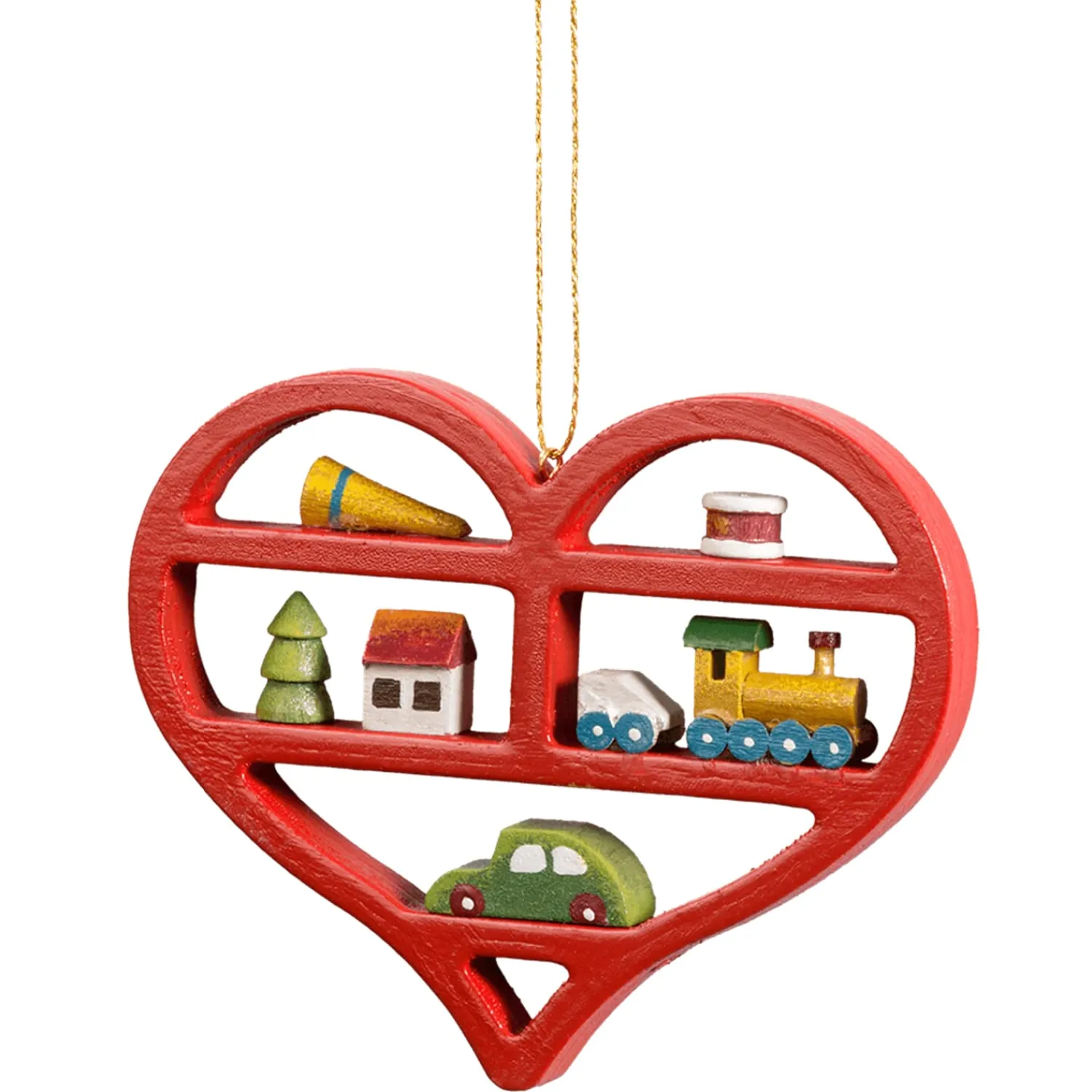 * Wood Tree Decorations|Heart