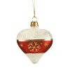 * Tree Baubles And Set Offers|Heart Frosty With Snowflakes
