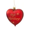 Poesie in Glas Bavaria Souvenirs|Heart "Grus Aus Nurnberg"