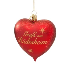 Poesie in Glas Germany Souvenirs|Heart "Grus Aus Rudesheim"