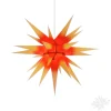 Herrnhuter Sterne Stars|Herrnhuter Paper Star, Red/Yellow, 27.6Inch