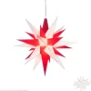 Herrnhuter Sterne Stars|Herrnhuter Paper Star, White/Red, 15.75Inch