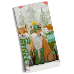 * Table Decorations|Holiday - Santa Claws Tea Towel