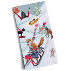 * Table Decorations|Holiday - Winter Fun For Everyone Tea Towel