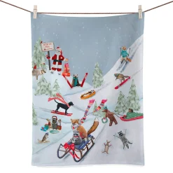 * Table Decorations|Holiday - Winter Fun For Everyone Tea Towel