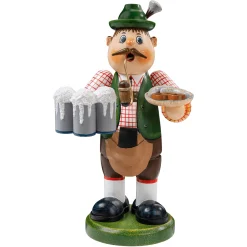 * Bavaria Souvenirs|Holzknoddl "Bavarian Waiter", Incense Smoker