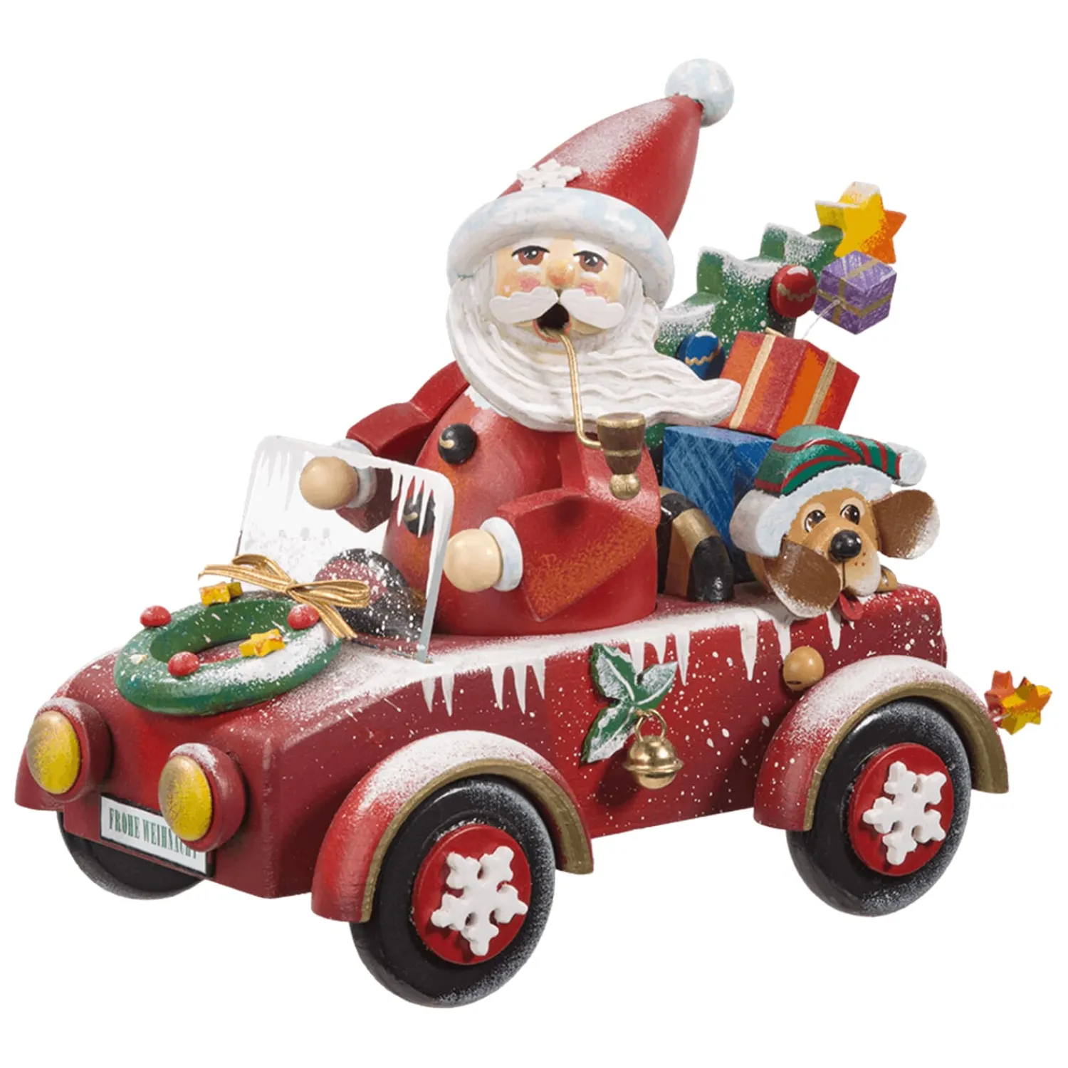 * Incense Smokers|Holzknoddl "Full Speed For Santa", Incense Smoker