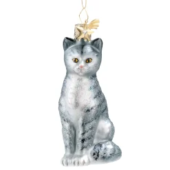 Poesie in Glas Glass Tree Decorations|House Cat