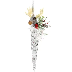 * Acrylic Tree Decorations|Icicle With Moose