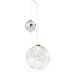 * Tree Baubles And Set Offers|Illuminated Bauble With Stripes, 7.5 Cm