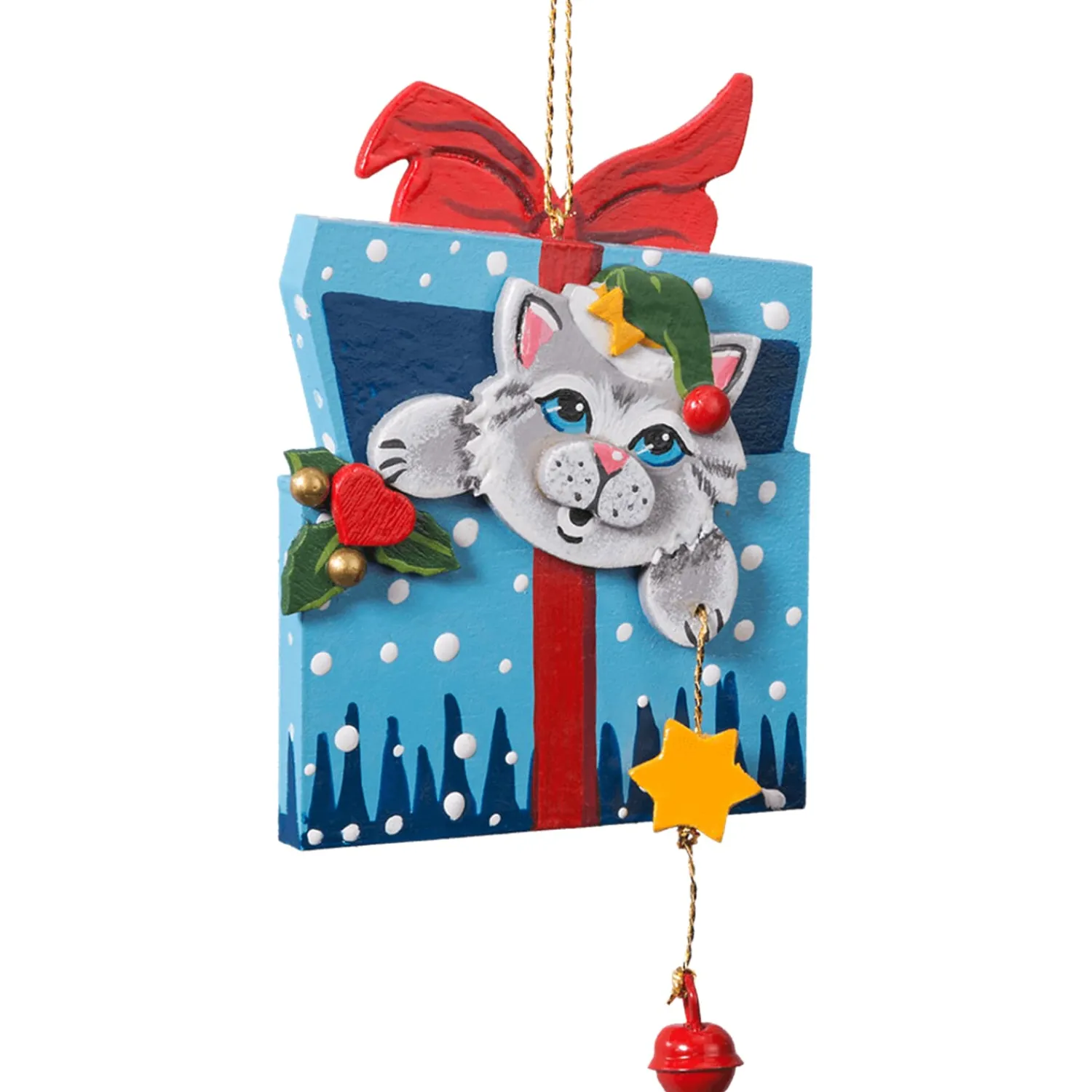 * Wood Tree Decorations|Kittys Christmas Surprise