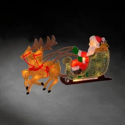 KONSTSMIDE Hanging Decorations|Led Window Picture "Santa Claus In The Sledge"