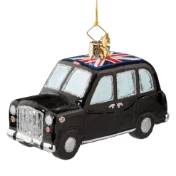 Poesie in Glas Glass Tree Decorations|London Taxi