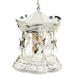 * Brass Tree Decorations|Merry-Go-Round, Silver-Plated