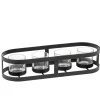 * Candle- & Tealight Holders|Metal Tealight Holder Oval, Black