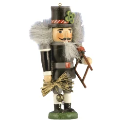 * Wood Tree Decorations|Miniknackl "Chimney Sweep", 3.7Inch