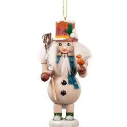 * Wood Tree Decorations|Miniknackl "Snowman", 3.7Inch
