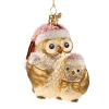 Poesie in Glas Glass Tree Decorations|Mother Owl With Child