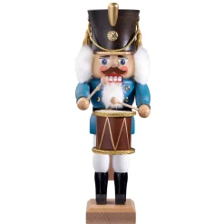 HODREWA Nutcrackers|Nutcracker "Drummer", Blue, 11.8 Inch