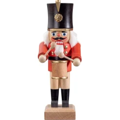 HODREWA Nutcrackers|Nutcracker "Drummer", Red, 8.1 Inch