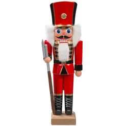 HODREWA Nutcrackers|Nutcracker "Hussar" Red, 10.6 Inch