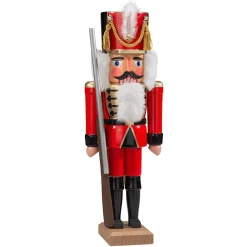 HODREWA Nutcrackers|Nutcracker "Hussar" Red, 14.2 Inch
