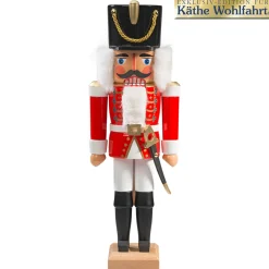 HODREWA Nutcrackers|Nutcracker "Hussar" Red, 14.2 Inch
